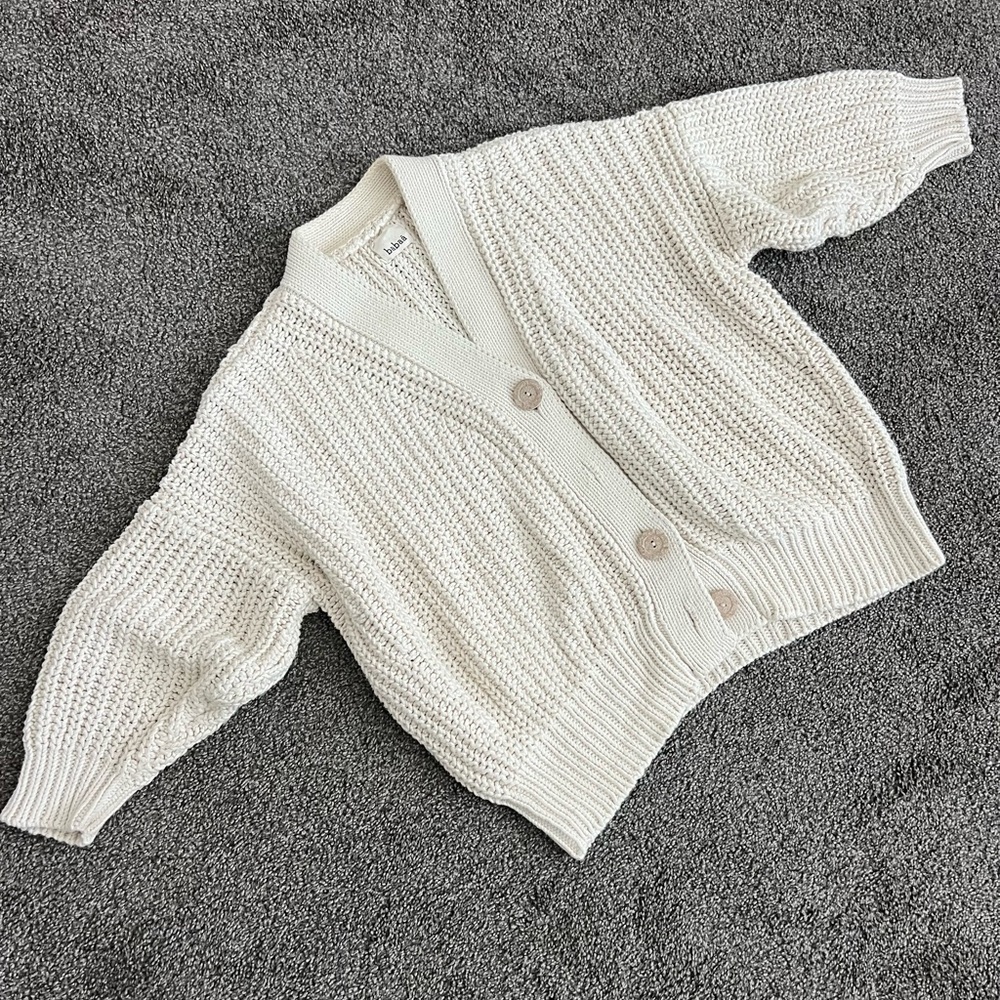 Babaa cardigan no 18 natural One size chunky knit cardigan